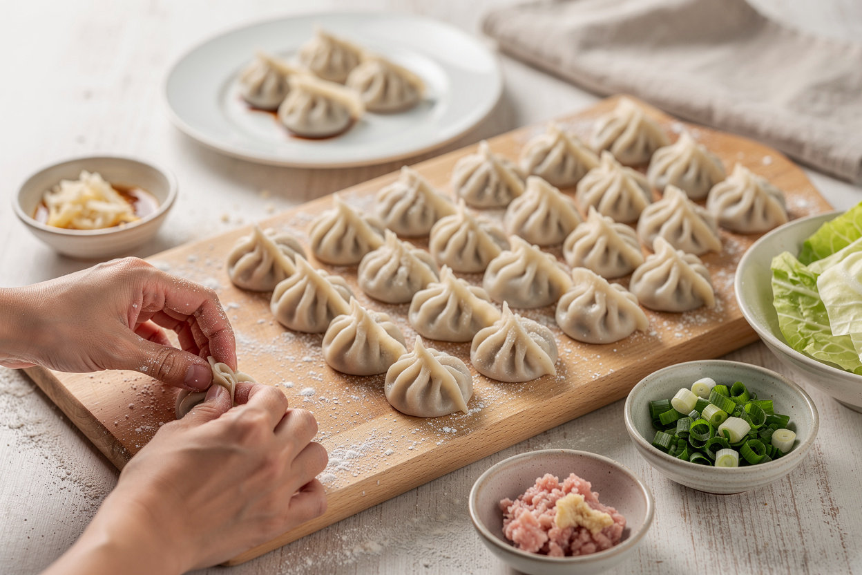 沐石 handcrafted dumplings showcasing artisanal quality and fresh ingredients