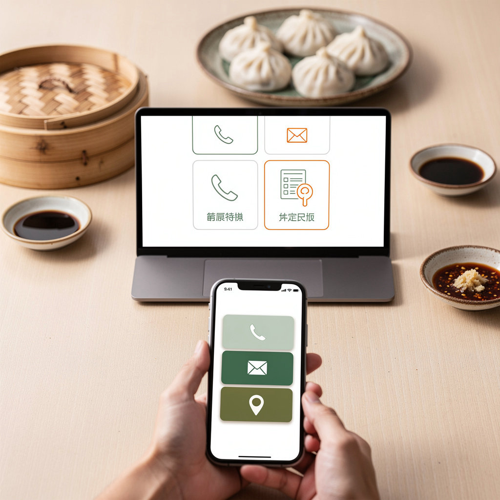 沐石水餃 多種聯絡方式 - 電話、電郵、表單、位置地圖